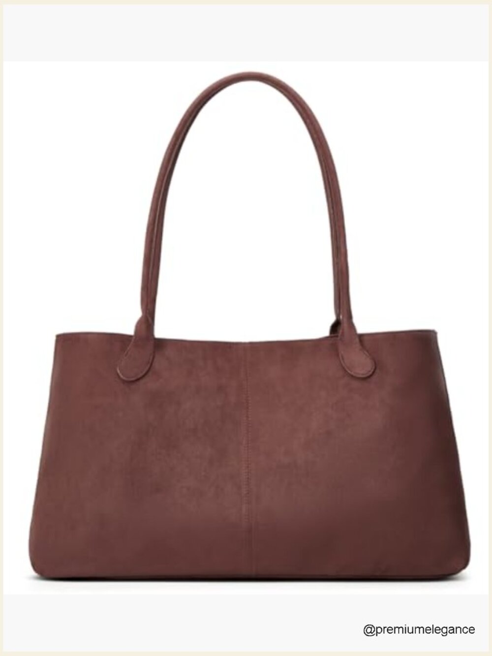 Faux Suede Hobo Tote Shoulder Bag Large Capacity Handbag Satchel - Picture 4 of 7